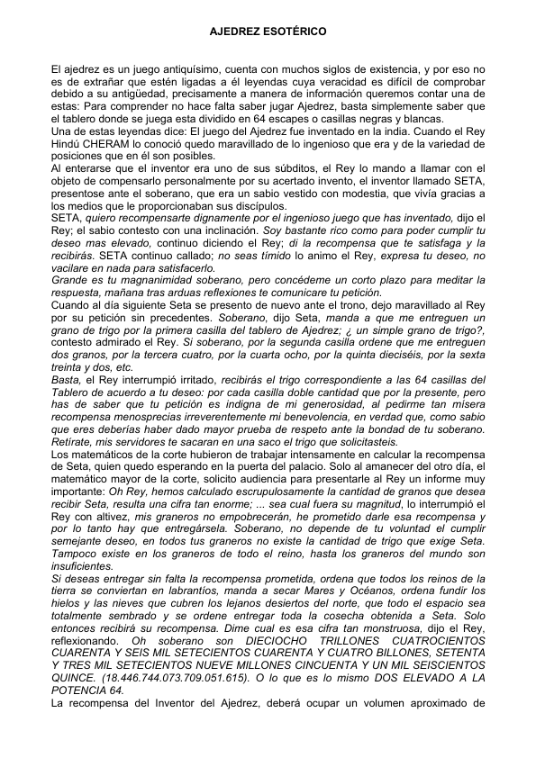 Portada de El Ajedrez Esoterico